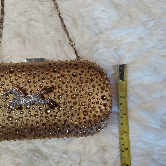 Iris Lane Purse‎ Embellished With Rhinestone Horse - Picture 5 of 8